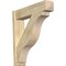 Ekena Millwork Funston Craftsman Rough Sawn Outlooker, Douglas Fir, 8"W x 36"D x 36"H OUT08X36X36FST04RDF - alternate 1